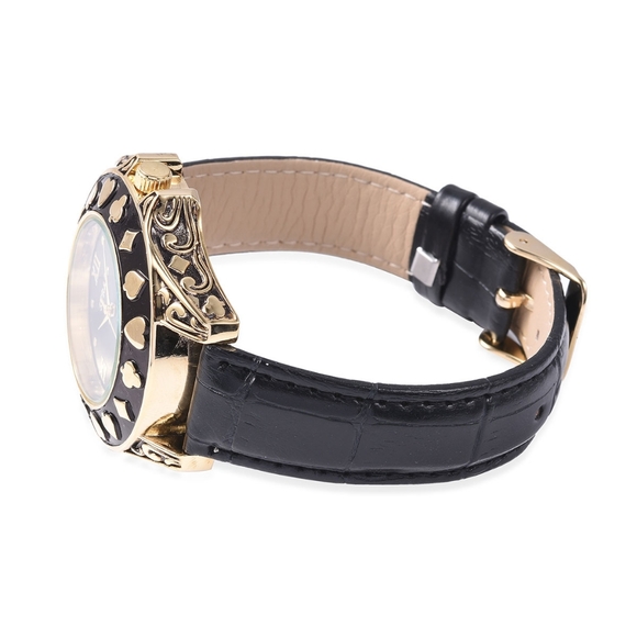 STRADA Watch Ace playing cards leather band main image 2